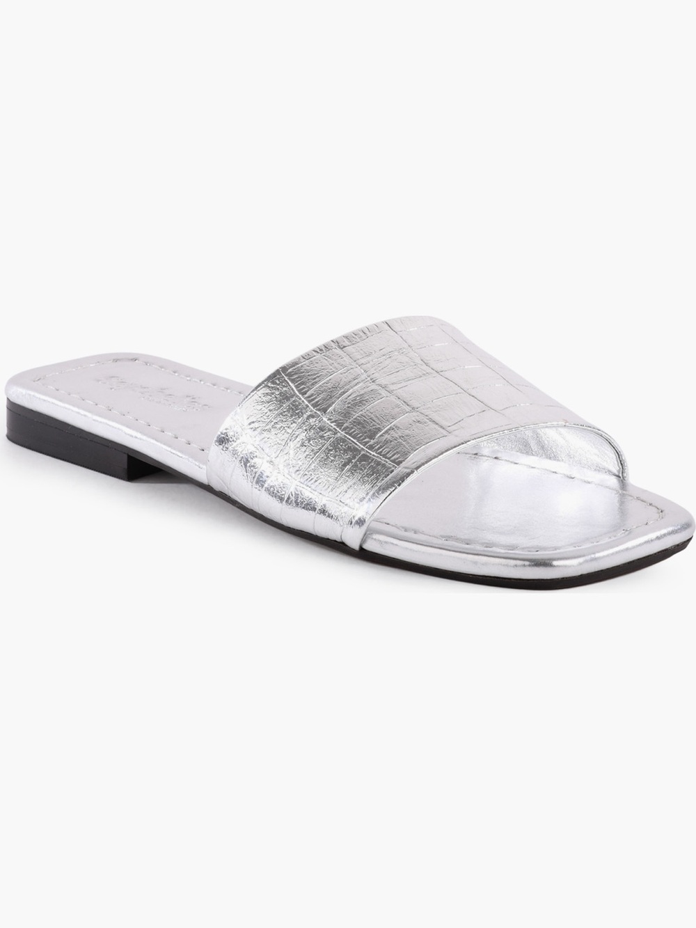 NEW Seychelles Slide Sandal in Silver